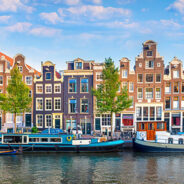 Amsterdam.,Panoramic,View,Of,The,Historic,City,Center,Of,Amsterdam.