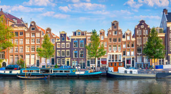 Amsterdam.,Panoramic,View,Of,The,Historic,City,Center,Of,Amsterdam.