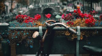 Bridge and bike in Amsterdam