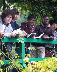 Students at the Claude Monet Foundation at Giverny