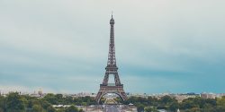 View across to the Eiffel Tower