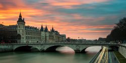 Looking across the Seine