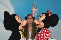 Mickey and minnie and student