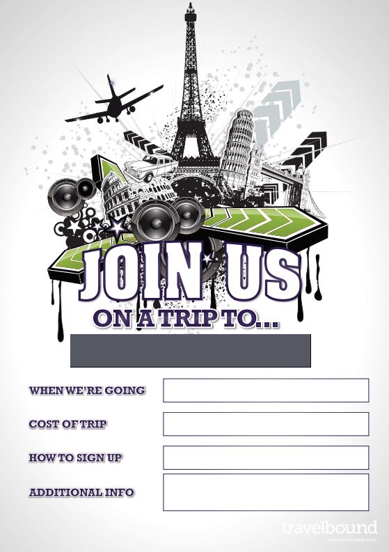 Music trip promotional poster