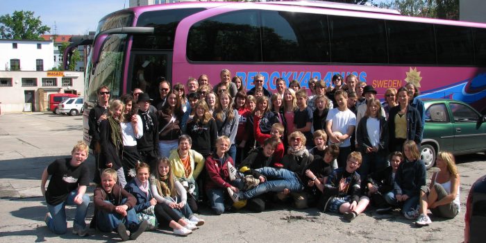 School group in Prague