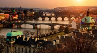 View across the Vltava river