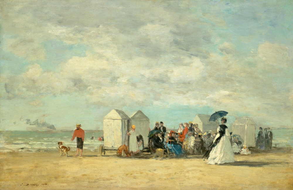 Beach Scene painting by Eugene Boudin