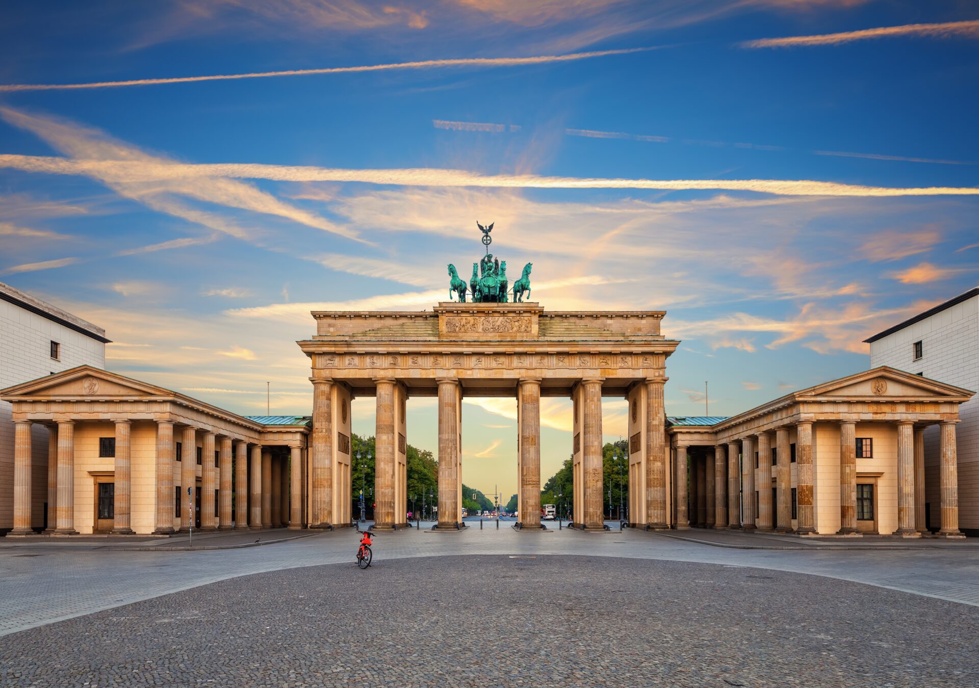 Brandenburg Gate at sunrise, Berlin