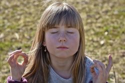 Meditation class for student