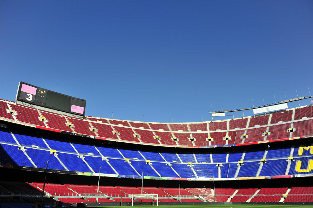 Camp Nou Stadium in Barcelona, Spain