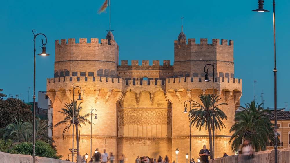 Torres de Serranos in Valencia, Spain