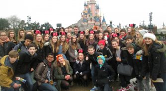 students at Disneyland