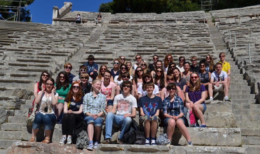 School group in Athens