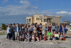 School group in Athens