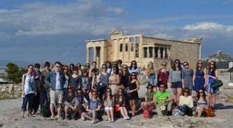 School group in Athens