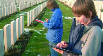 Students on Battlefields History trip