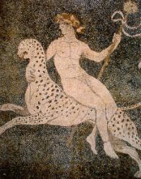 Dionysos on a cheetah House of Dionyssos