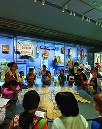 Students at the National Museum of the American Indian