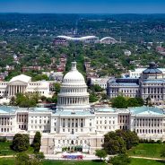 Urban view over Washington, D.C.