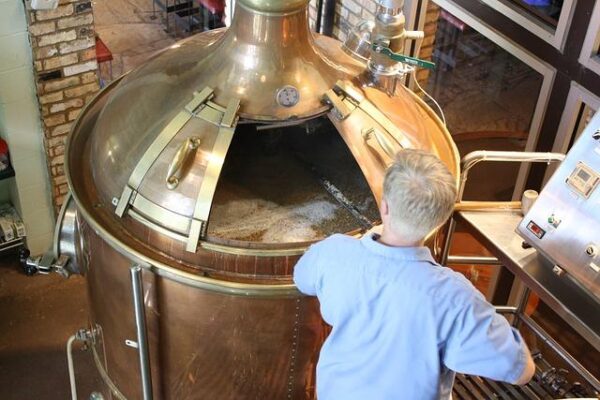 Man working in a distillery
