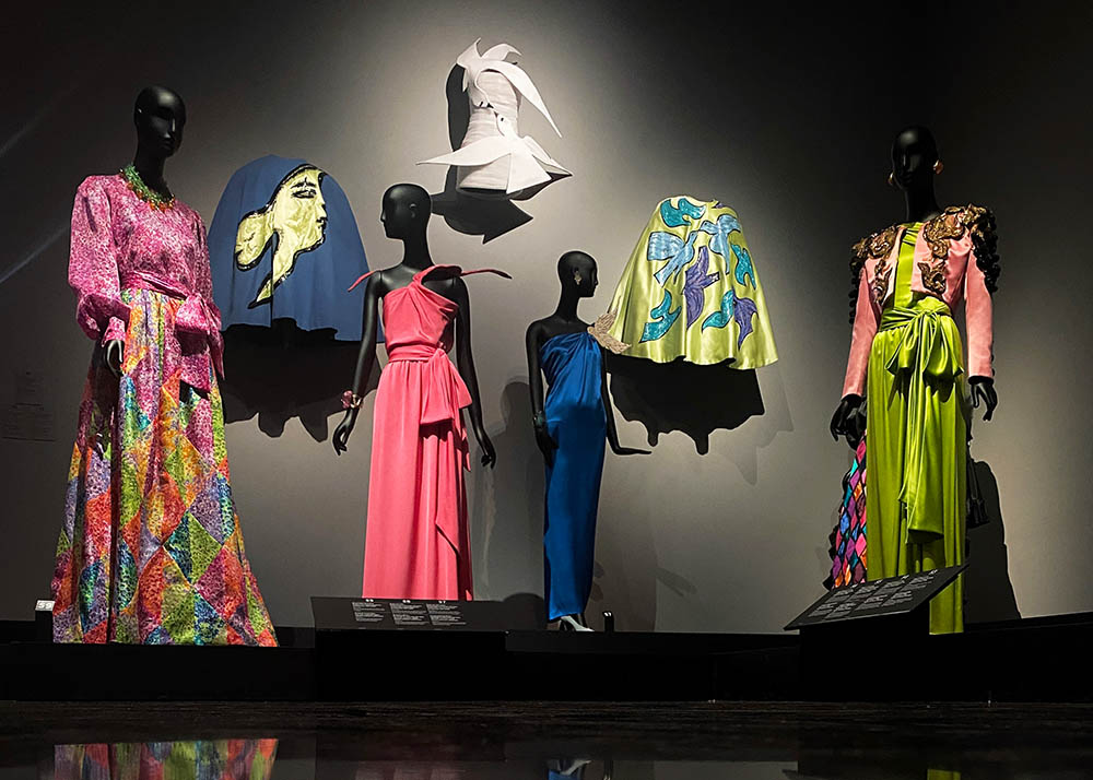 Colourful outfits at Yves Saint Laurent Museum