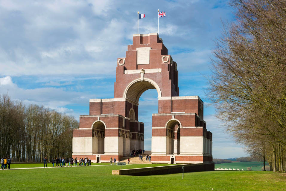 The Thiepval memorial in France