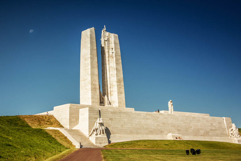 Vimy Ridge monument in the Somme, France