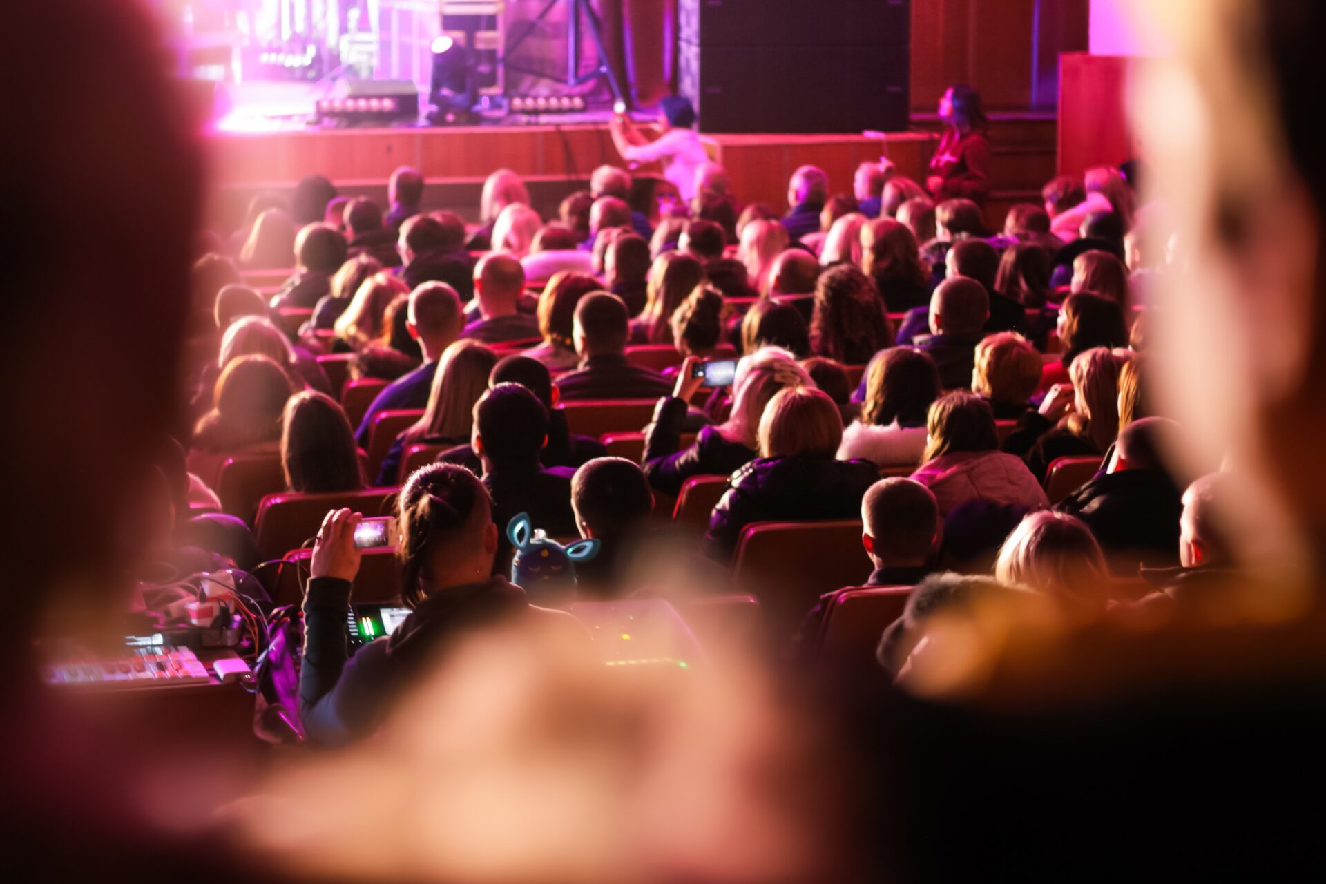 Audience watching a performance