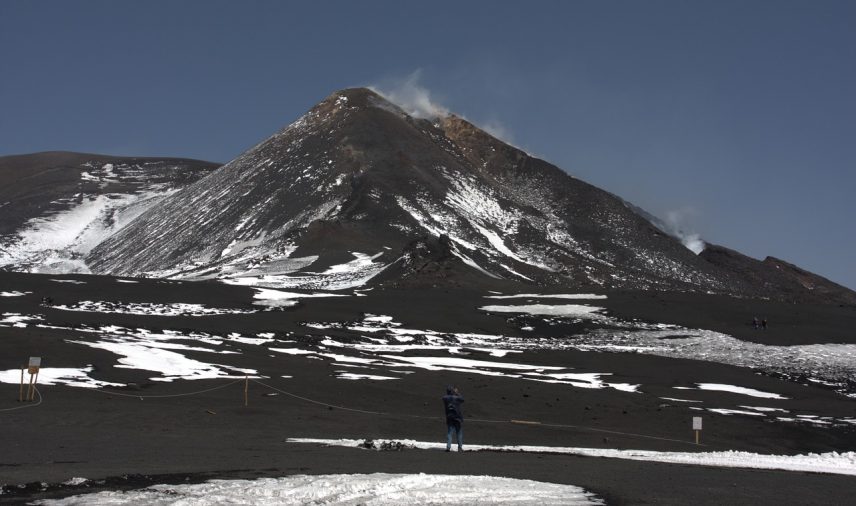 snow on etna