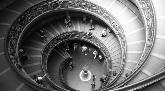 Vatican staircase Rome