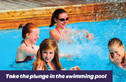 swimming at Château du Molay