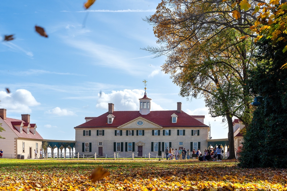 Mount Vernon in Autumn, George Washington's plantation home