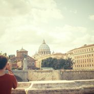 vatican boy taking picture