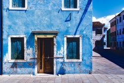 Blue house in venice