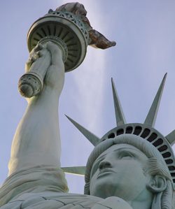 Close up of Statue of Liberty