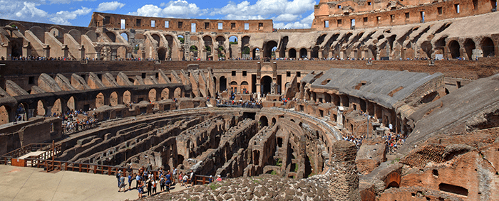 Group inside the Colosseum