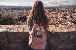 Travelbound school student in Andalucia
