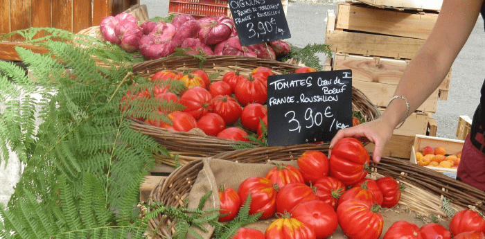 French market stall