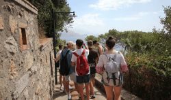 Students exploring the Bay of Naples