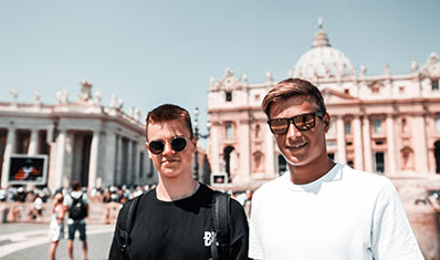 Students in Vatican City Students in Vatican City