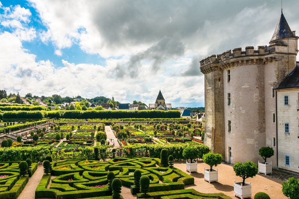 Chateau de Villandry and gardens in France