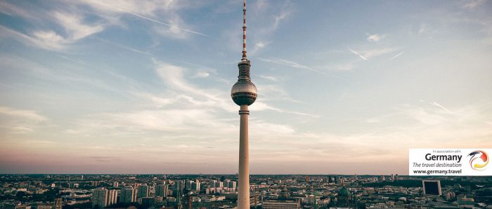 Fernsehturm against skyline