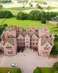 Aerial view of Condover Hall