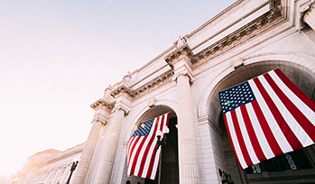 American flag in Washington, DC