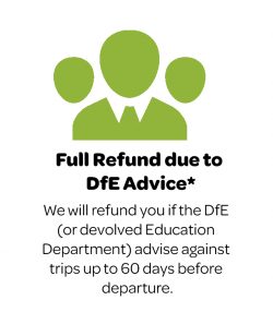 Full refund due to DfE Advice