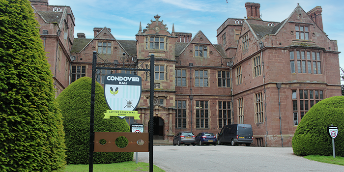 Entrance to Condover Hall