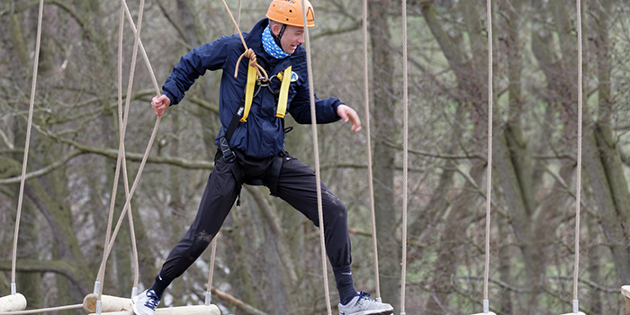 High aerial trek at Condover Hall