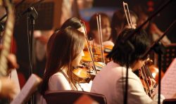 Orchestra performing
