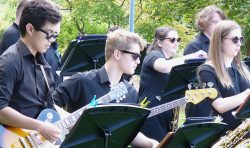 Students performing in York