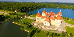Landscape,View,Of,Moritzburg,Castle,In,Saxony,,Germany.